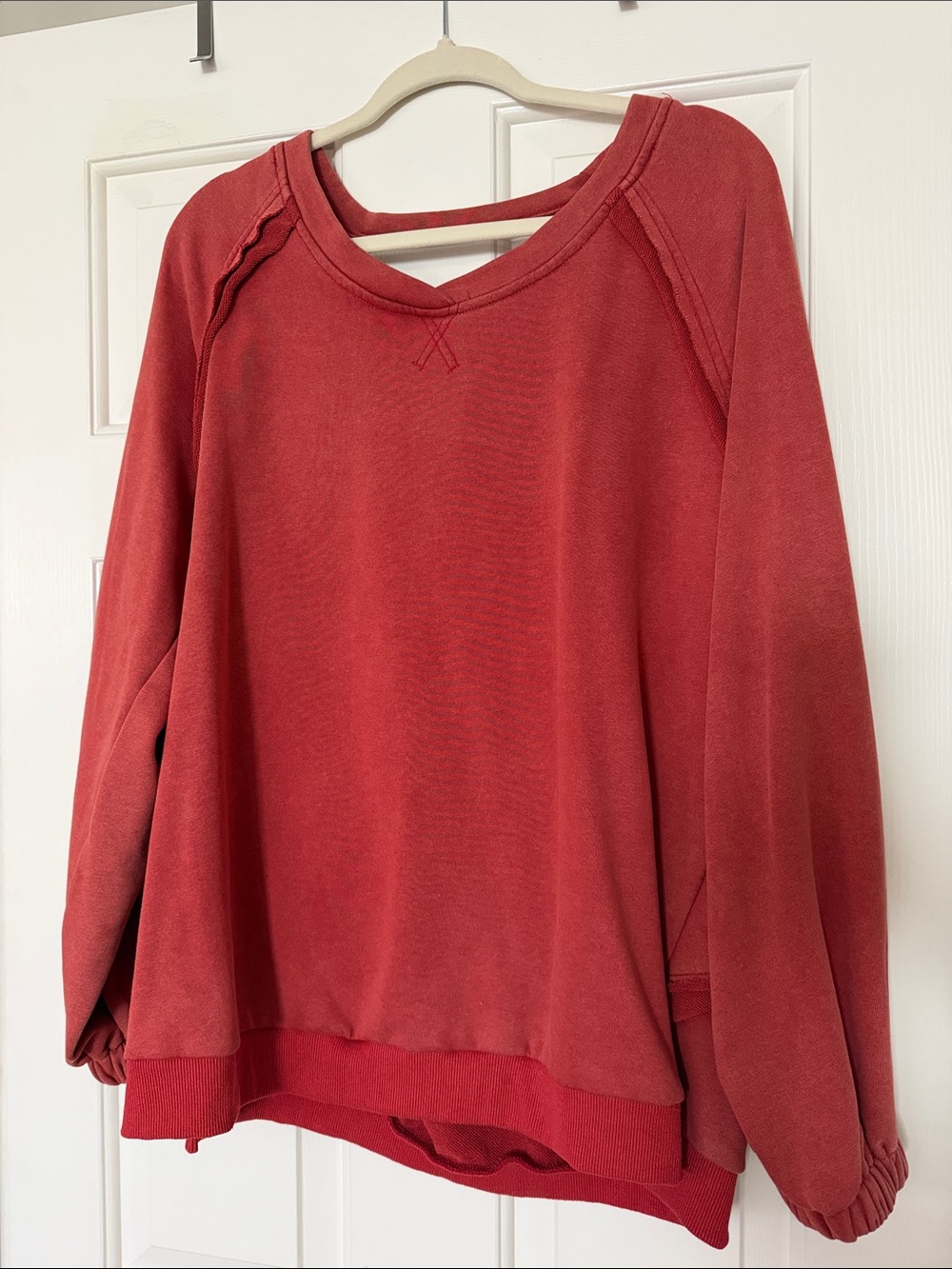 POL Classic Women's Red Pullover Sweatshirt